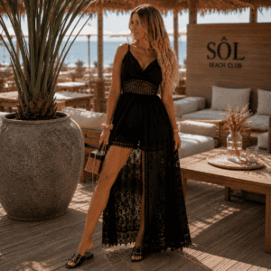 Helena Lace Jumpsuit Zwart